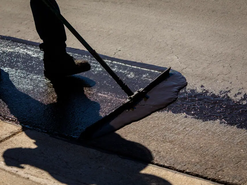 A sealed surface drying to an even dark finish