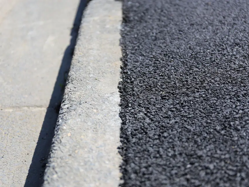 A wide finished tarmac surface